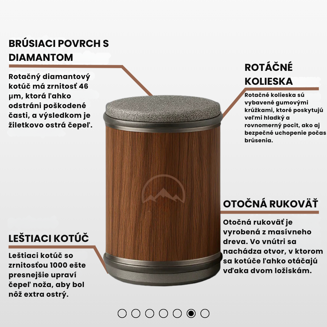 Diamantová kotúčová brúska nožov PRO model – Morvix