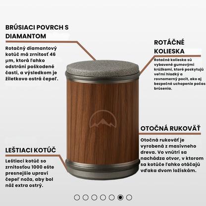 Diamantová kotúčová brúska nožov PRO model – Morvix